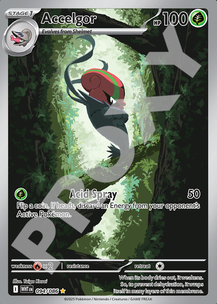 Accelgor 094 –  White Flare | The Proxy Lab
