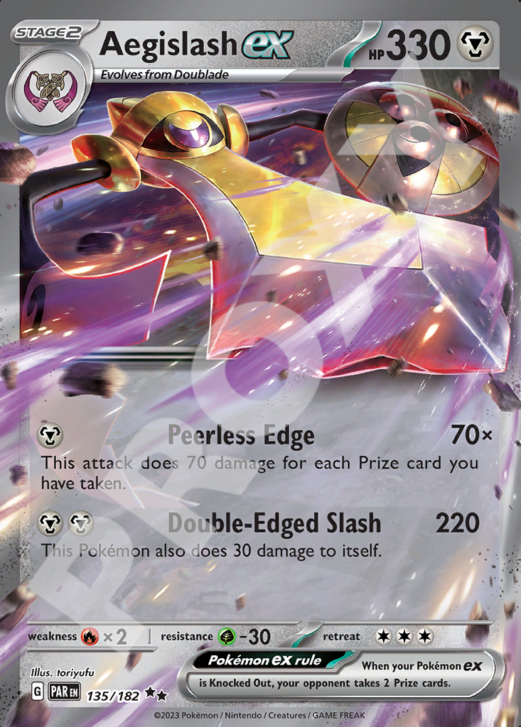 Aegislash EX 135 – Paradox Rift | The Proxy Lab