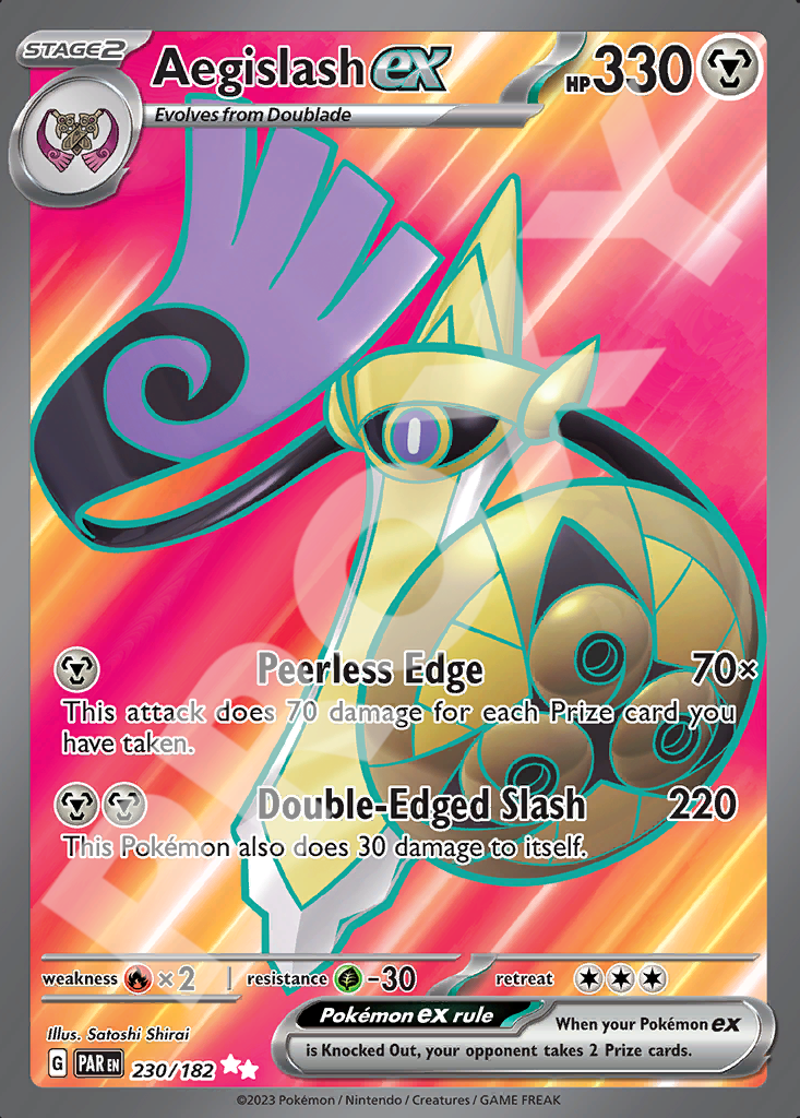 Aegislash EX 230 – Paradox Rift | The Proxy Lab