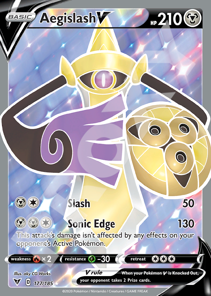 Aegislash V 177 – Vivid Voltage | The Proxy Lab