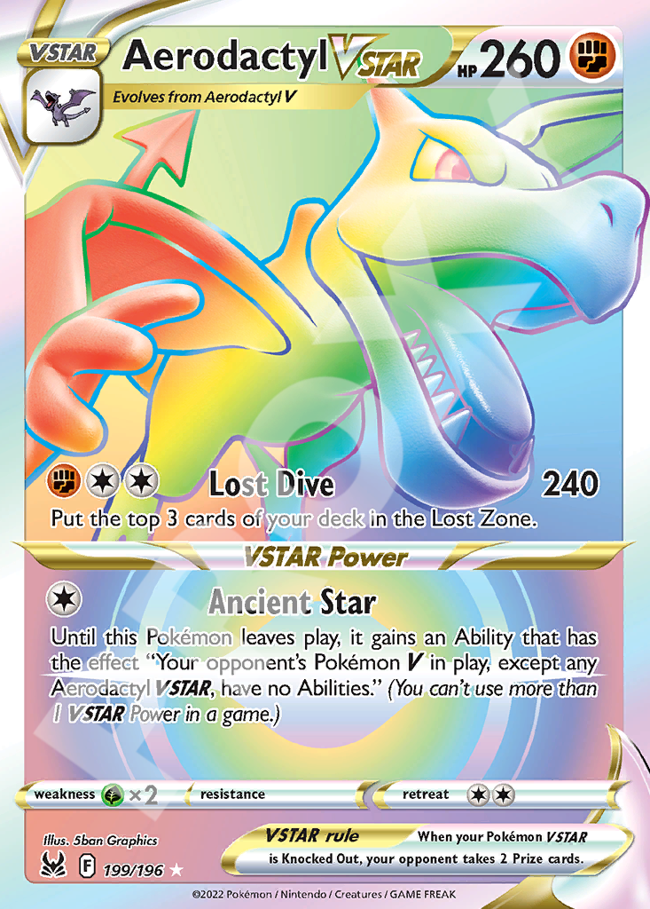 Aerodactyl VSTAR 199 – Lost Origin | The Proxy Lab
