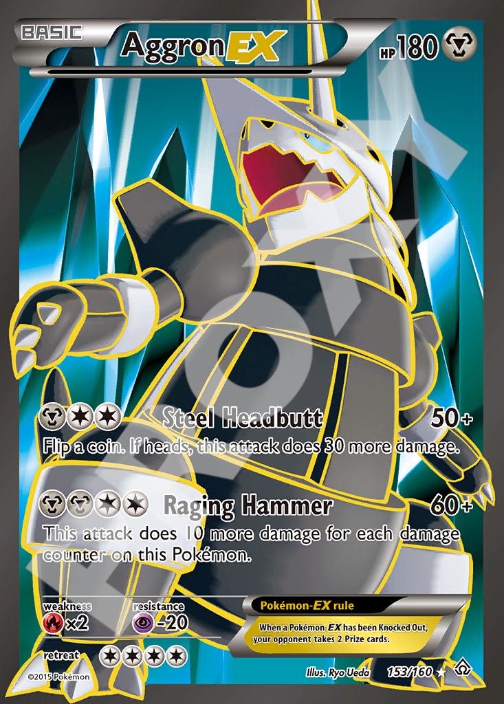 Aggron EX 153 – Primal Clash | The Proxy Lab