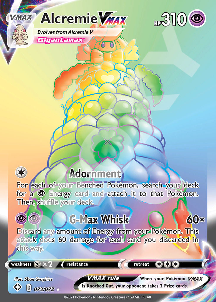Alcremie VMAX 073 – Shining Fates | The Proxy Lab