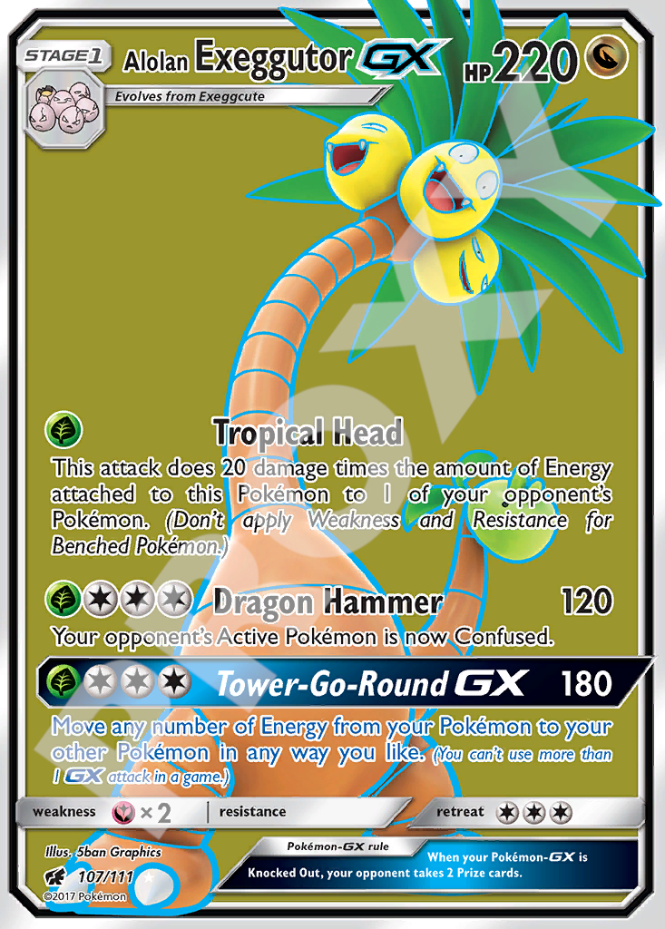 Alohan Exeggutor GX 107 – Crimson Invasion | The Proxy Lab
