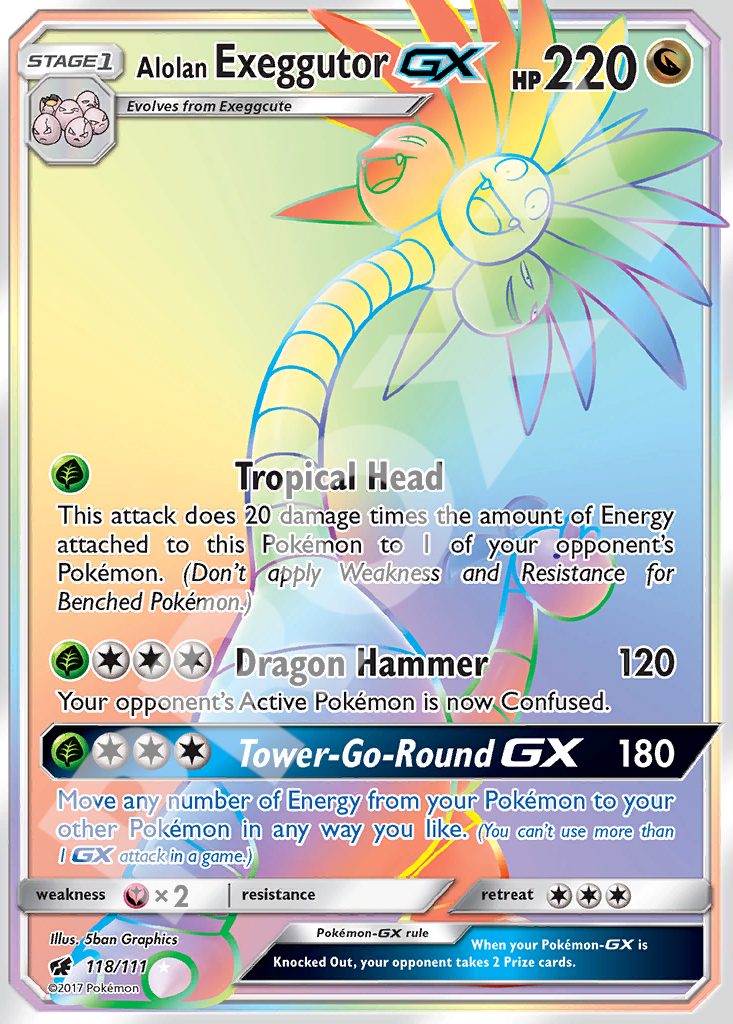 Alohan Exeggutor GX 118 – Crimson Invasion | The Proxy Lab