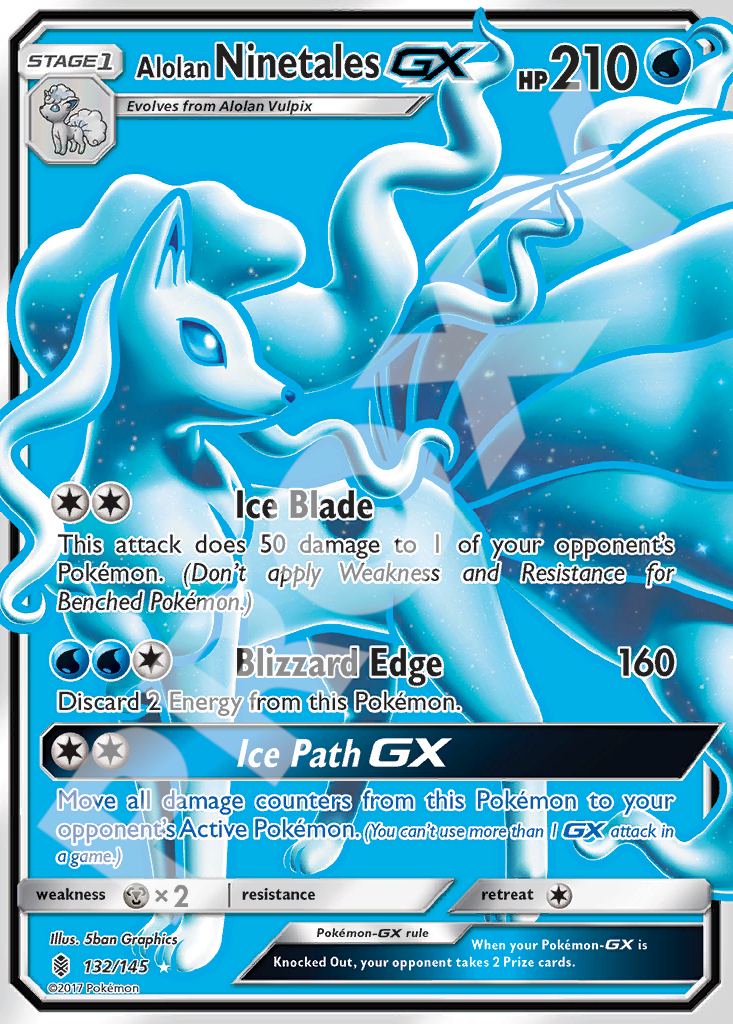 Alohan Ninetales GX 132 – Guardians Rising | The Proxy Lab