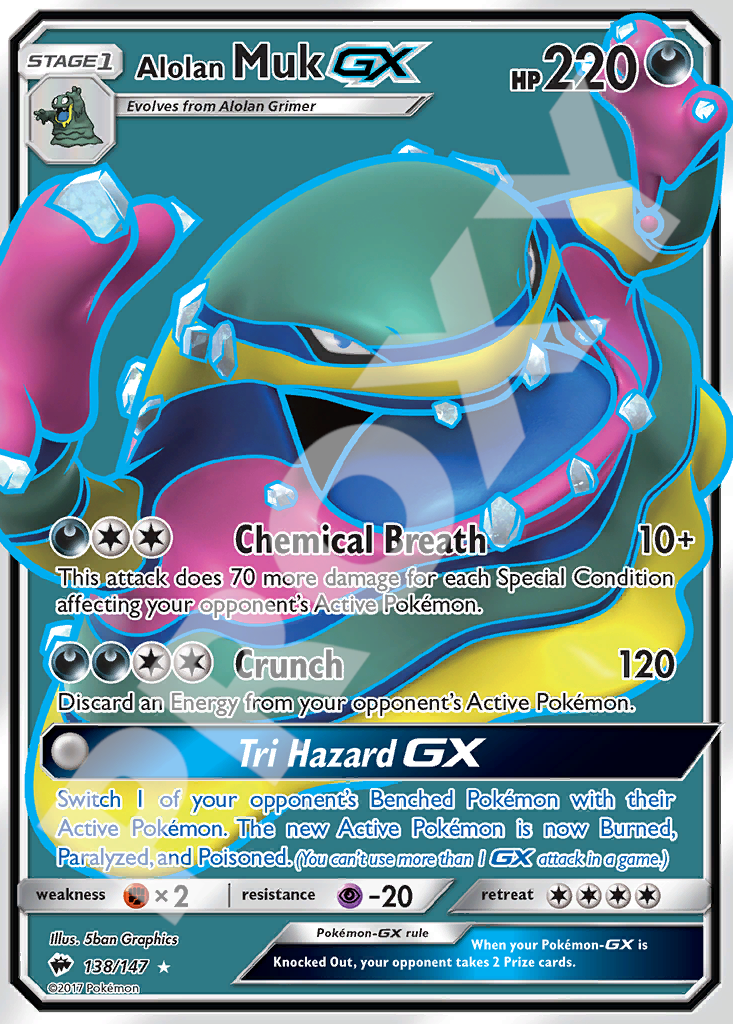 Alolan Muk GX 138 – Burning Shadows | The Proxy Lab