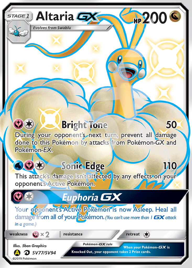 Altaria GX SV77 – Hidden Fates | The Proxy Lab