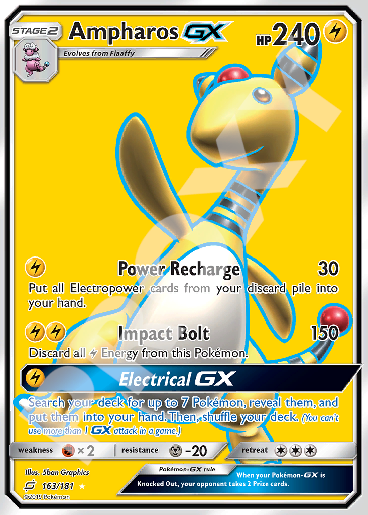 Ampharos GX 163 – Team Up | The Proxy Lab