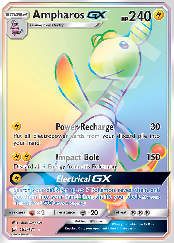 Ampharos GX 185 – Team Up | The Proxy Lab