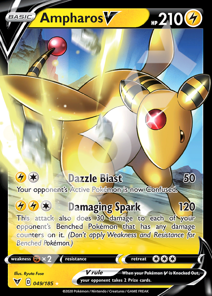 Ampharos V 049 – Vivid Voltage | The Proxy Lab