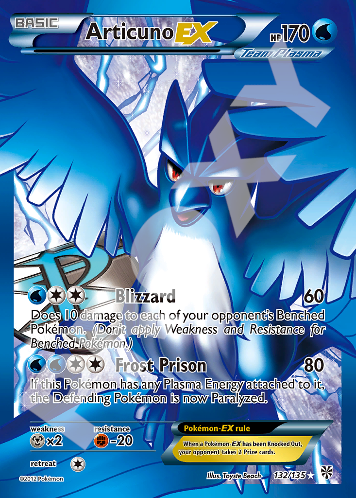 Articuno EX 132 – Plasma Storm | The Proxy Lab