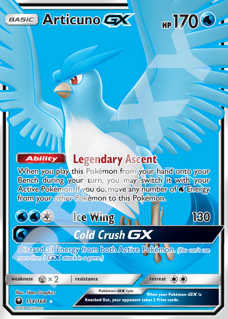 Articuno GX 154 – Celestial Storm | The Proxy Lab