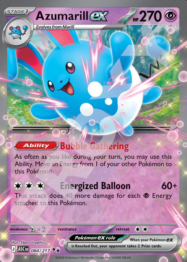 Azumarill ex 084 – Ascended Heroes | The Proxy Lab