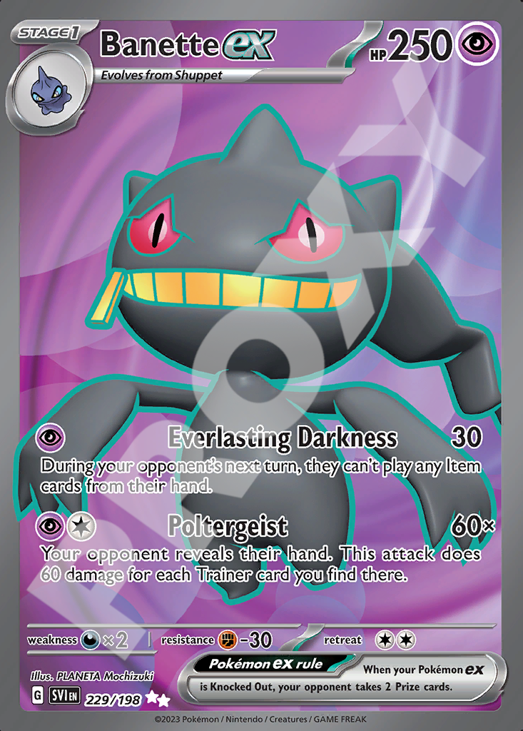 Banette EX 229 – Scarlet & Violet | The Proxy Lab