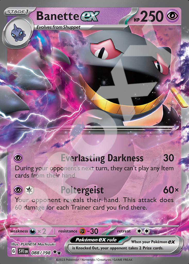 Banette ex 088 – Scarlet & Violet | The Proxy Lab