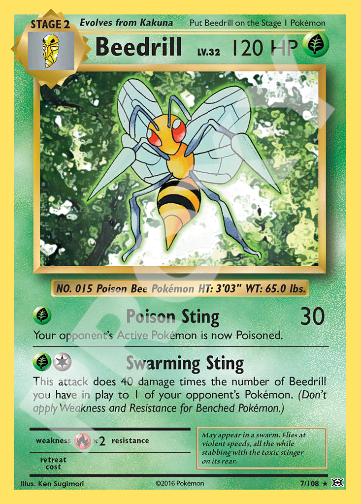 Beedrill 7 108 – Evolutions | The Proxy Lab