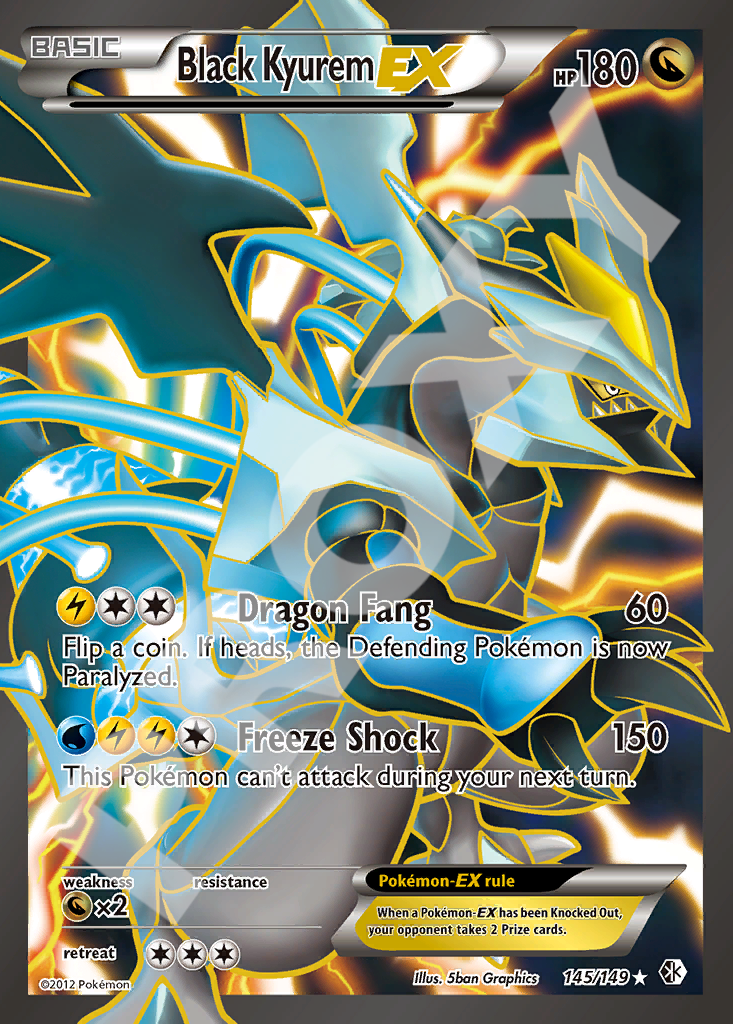 Black Kyurem EX 145 – Boundaries Crossed | The Proxy Lab