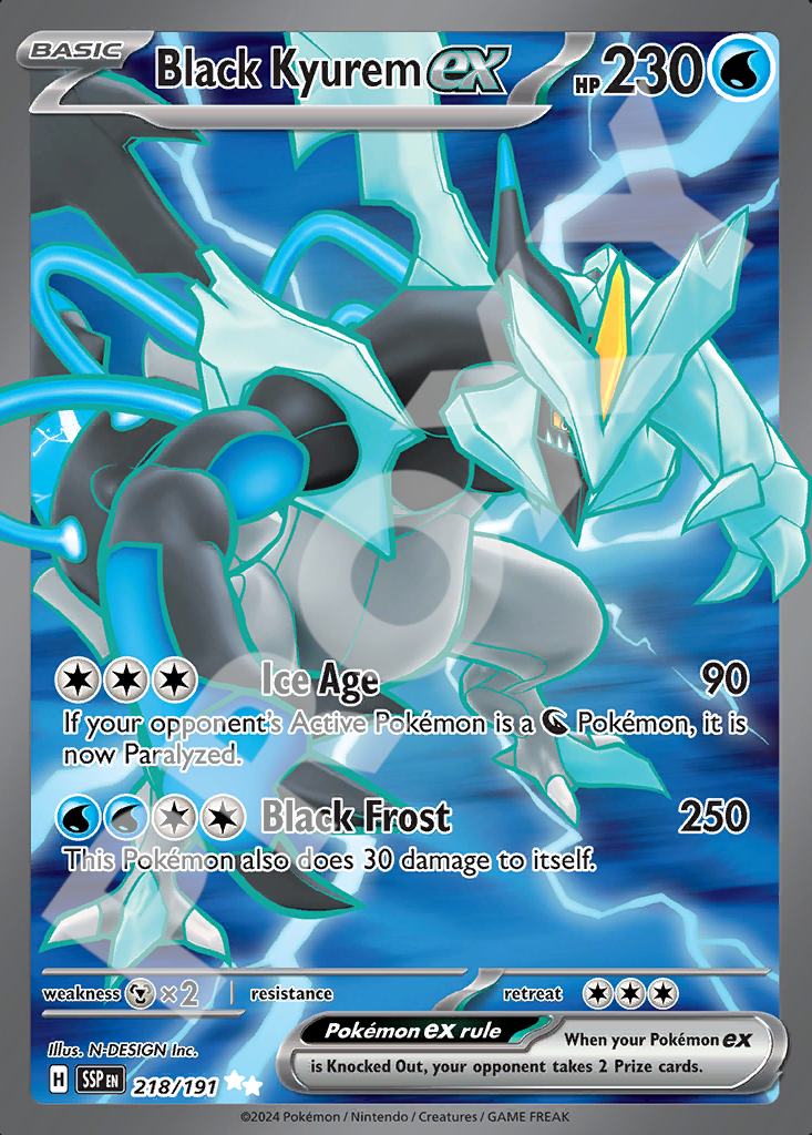 Black Kyurem EX 218 – Surging Sparks | The Proxy Lab