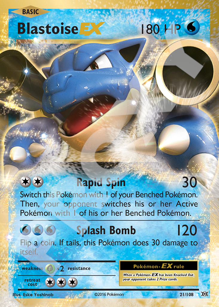 Blastoise EX 21 – Evolutions | The Proxy Lab