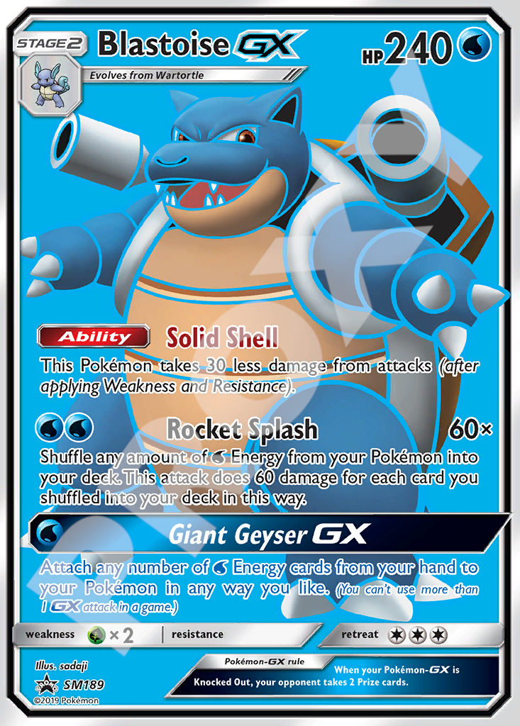 Blastoise GX SM189 – Promos | The Proxy Lab