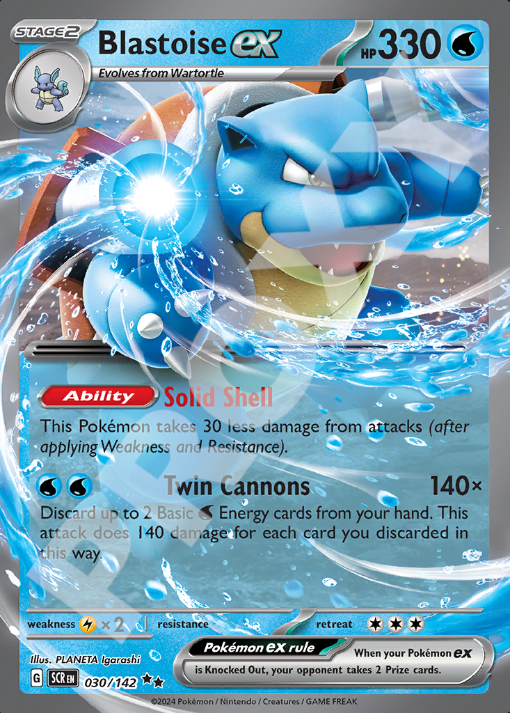 Blastoise ex 030 – Stellar Crown | The Proxy Lab