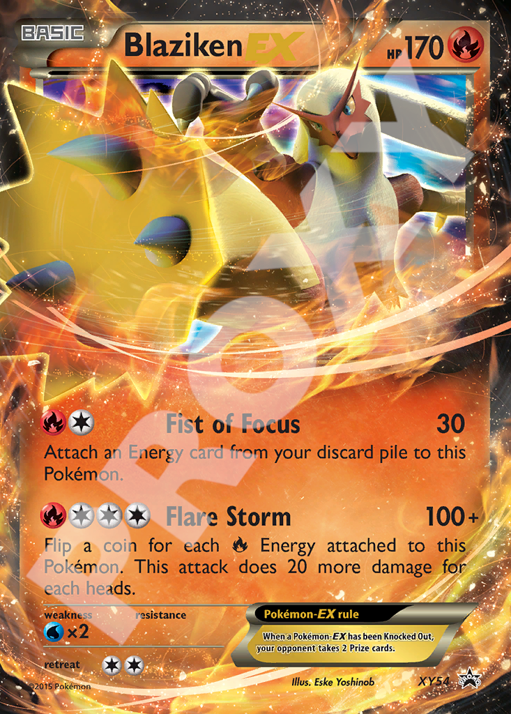 Blaziken EX XY54 – Promos | The Proxy Lab
