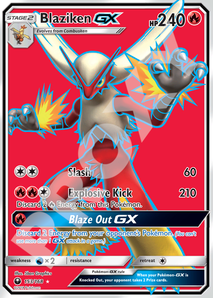Blaziken GX 153 – Celestial Storm | The Proxy Lab