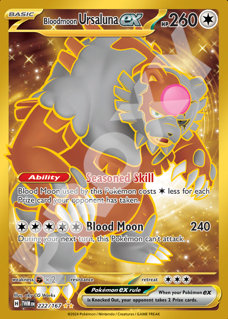 Bloodmoon Ursaluna EX 222 – Twilight Masquerade | The Proxy Lab