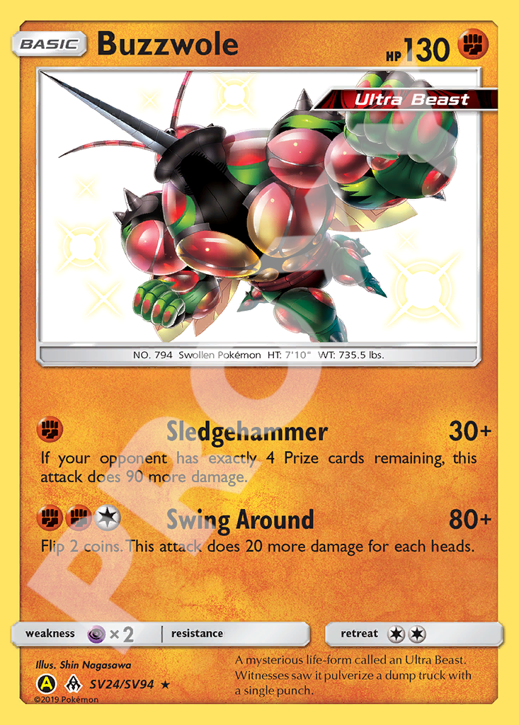 Buzzwole 5V24 093 – Hidden Fates | The Proxy Lab