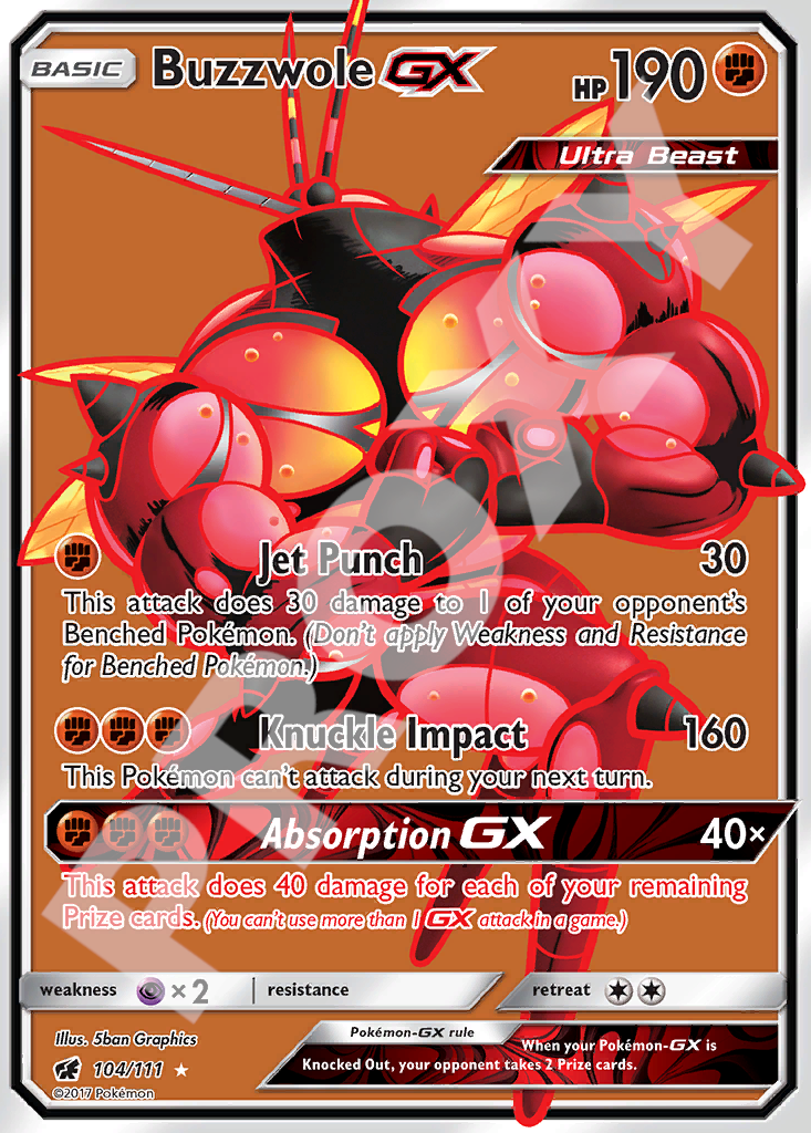 Buzzwole GX 104 – Crimson Invasion | The Proxy Lab