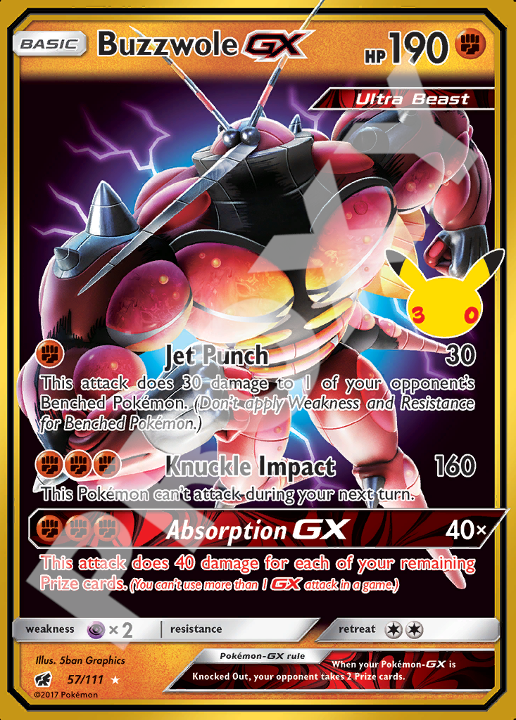 Buzzwole GX 57 – 30th Celebration | The Proxy Lab