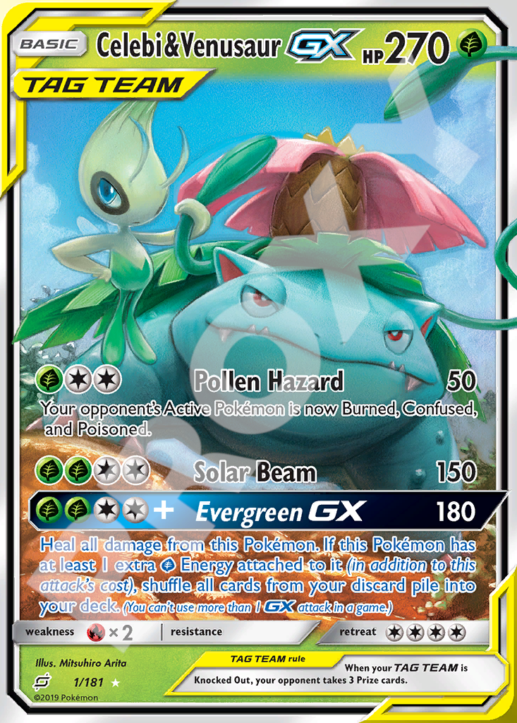 Celebi&Venusaur GX 001 – Team Up | The Proxy Lab