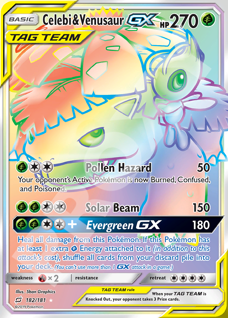 Celebi&Venusaur GX 182 – Team Up | The Proxy Lab