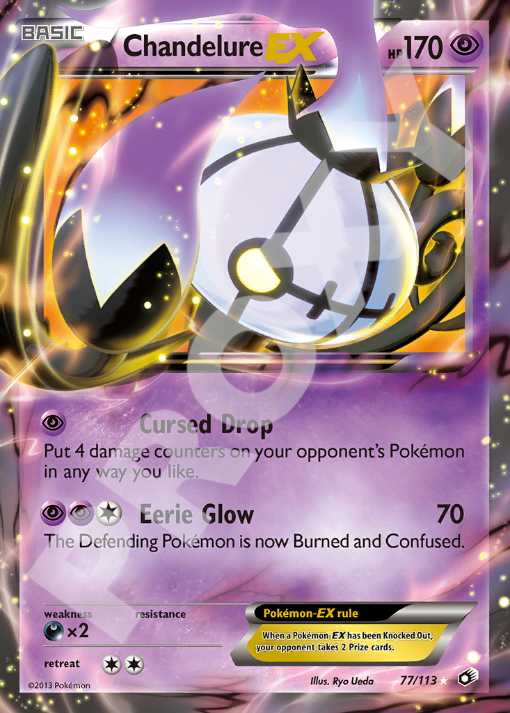 Chandelure EX 77 – Legendary Treasures | The Proxy Lab