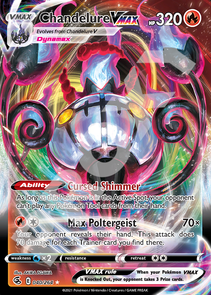 Chandelure VMAX 040 – Fusion Strike | The Proxy Lab