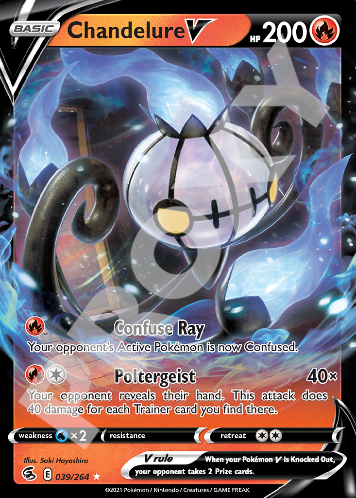 Chandelure V 039 – Fusion Strike | The Proxy Lab