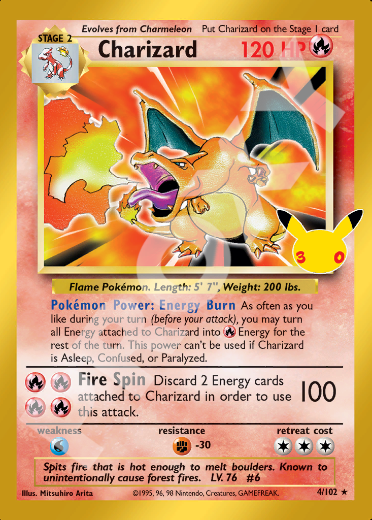Charizard 4 – 30th Celebration | The Proxy Lab
