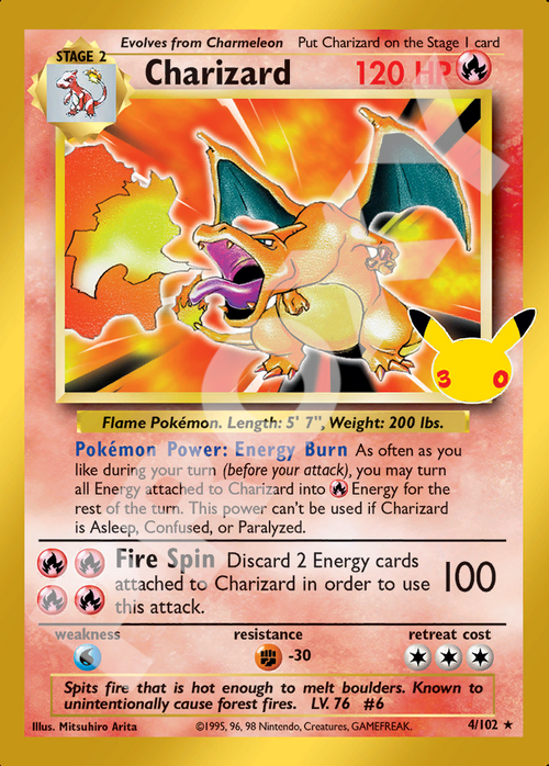 Charizard 4 – 30th Celebration | The Proxy Lab