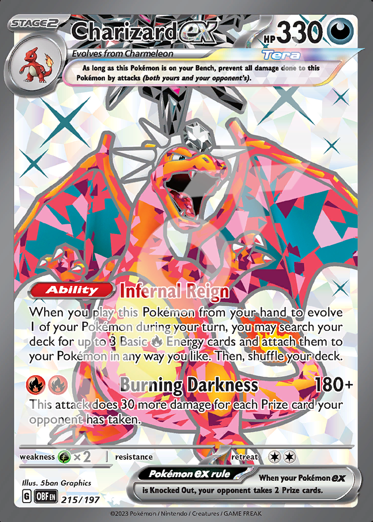 Charizard EX 215 – Obsidian Flames | The Proxy Lab