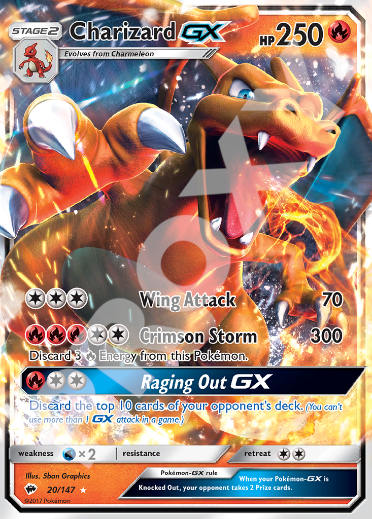 Charizard GX 20 – Burning Shadows | The Proxy Lab