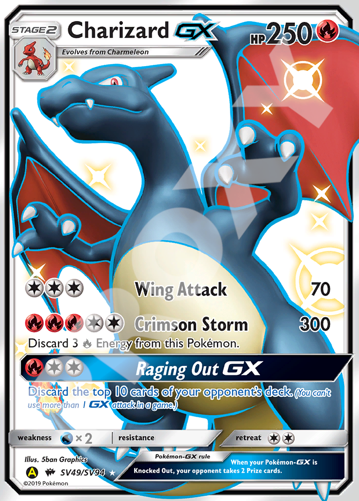 Charizard GX SV49 – Hidden Fates | The Proxy Lab