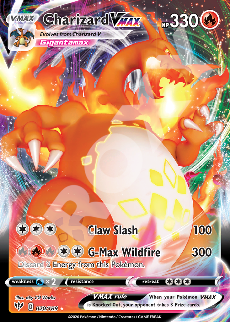 Charizard VMAX 020 – Darkness Ablaze | The Proxy Lab
