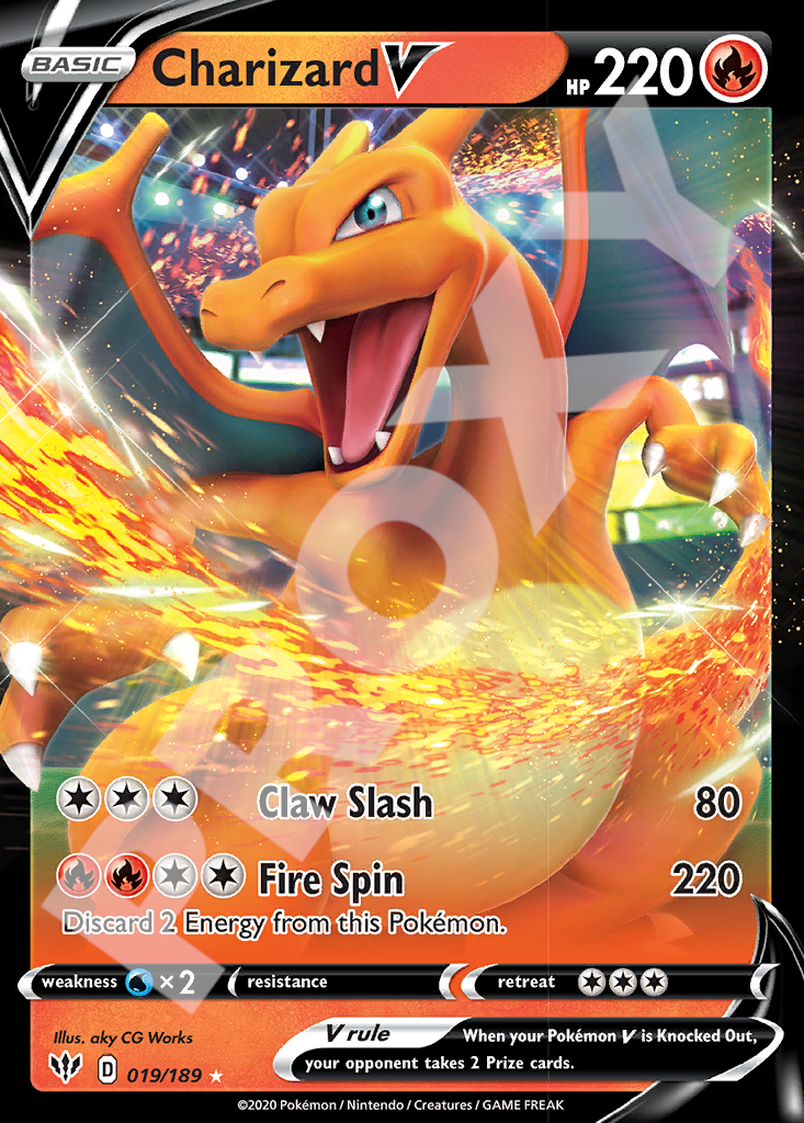 Charizard V 019 – Darkness Ablaze | The Proxy Lab