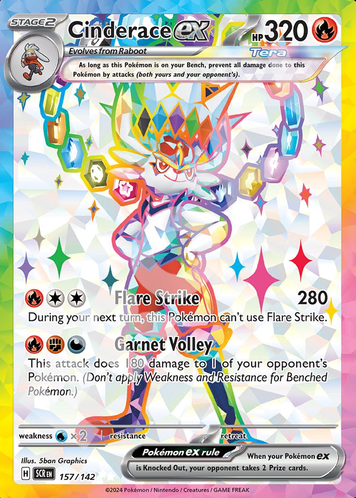 Cinderace EX 157 – Stellar Crown | The Proxy Lab