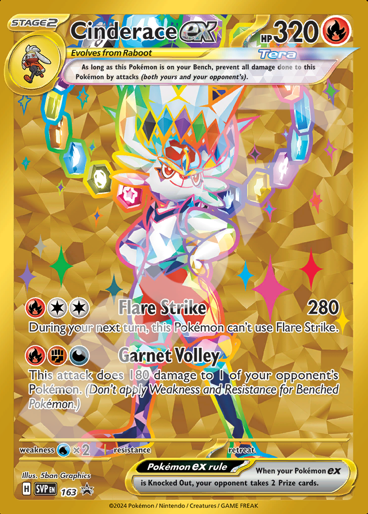 Cinderace EX 163 – Promos | The Proxy Lab