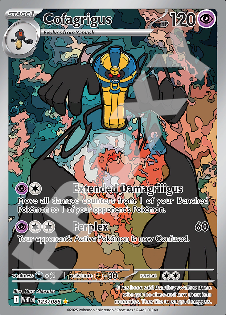 Cofagrigus 123 –  White Flare | The Proxy Lab