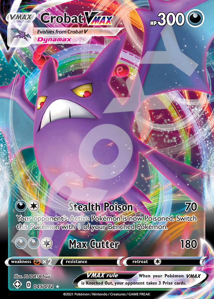 Crobat VMAX 045 – Shining Fates | The Proxy Lab
