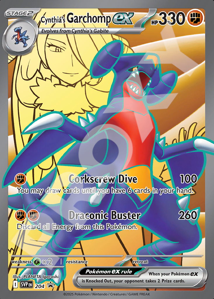 Cynthias Garchomp EX 204 – Promos | The Proxy Lab