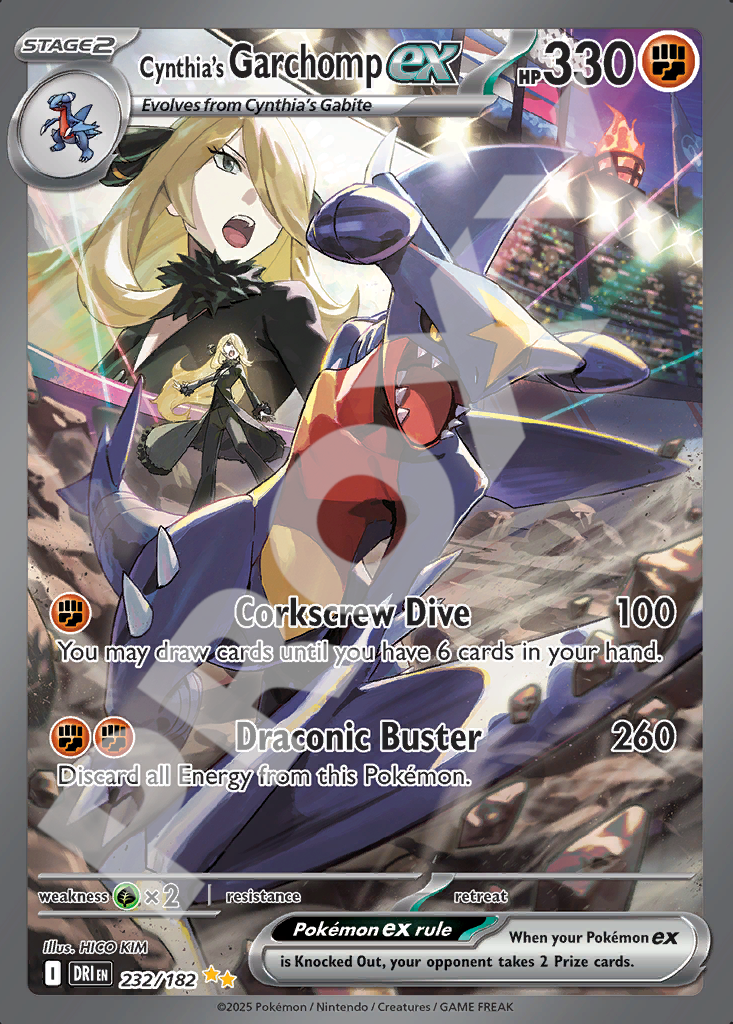 Cynthias Garchomp EX 232 – Destined Rivals | The Proxy Lab
